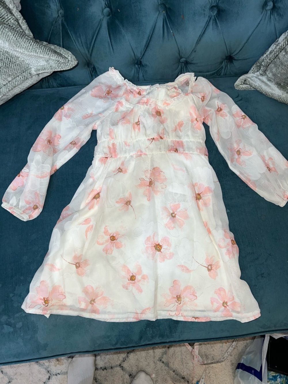 Girl’s Size M 7-8 Zac Kids Zac Posen spring floral dress